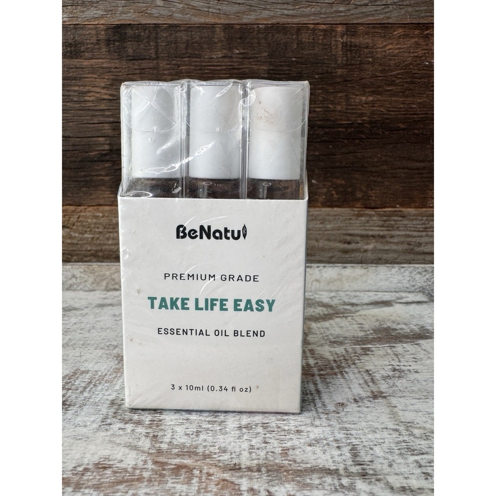 BeNatu‎ Take Life Easy Essential Oil Blend 3-Pack 10ml Each New